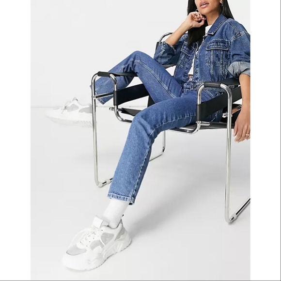 ASYOU 90's straight jeans in blue - Picture 2 of 7